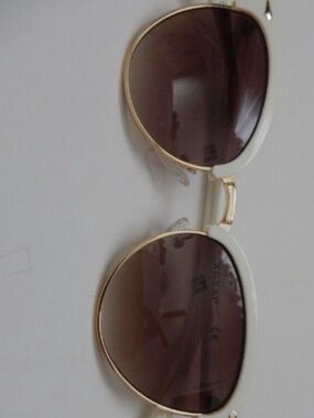 Zenni Women's White Cat Eye Frame Sunglasses